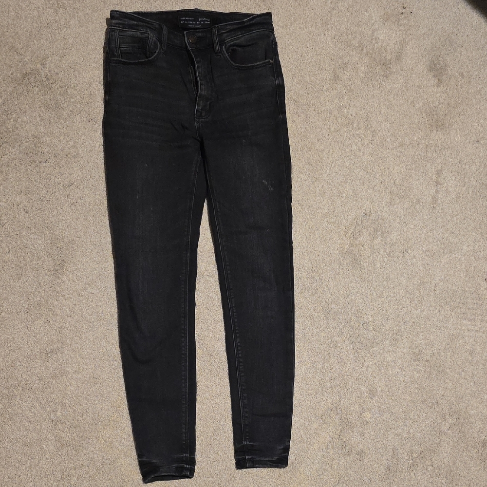 Zara Women's Black High-Rise Skinny Jeans